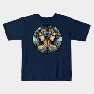 ZODIAC Gemini - Astrological GEMINI - GEMINI - ZODIAC sign - Van Gogh style - 16 Kids T-Shirt